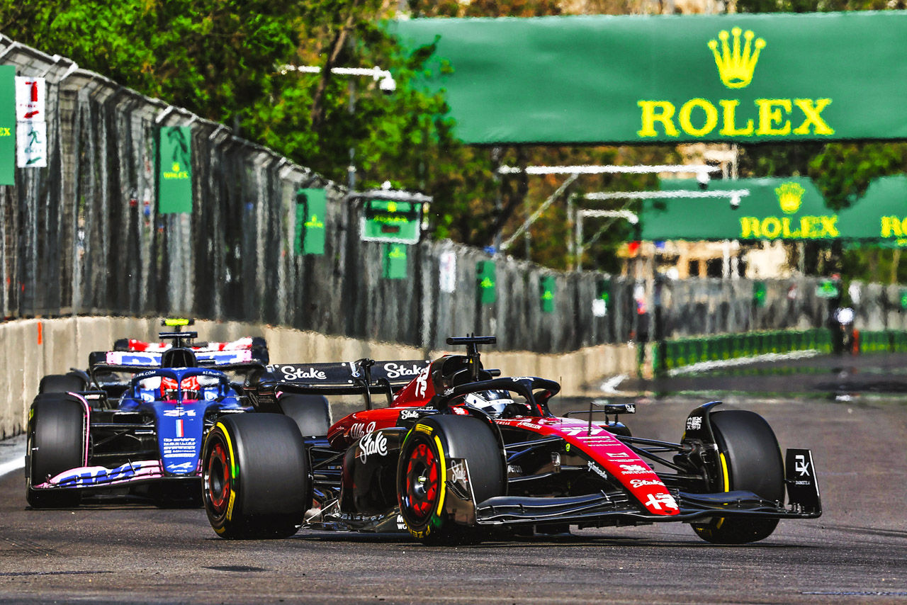 Valtteri Bottas (FIN) Alfa Romeo F1 Team C43.
Formula 1 World Championship, Rd 4, Azerbaijan Grand Prix, Sunday 30th April 2023. Baku City Circuit, Azerbaijan.