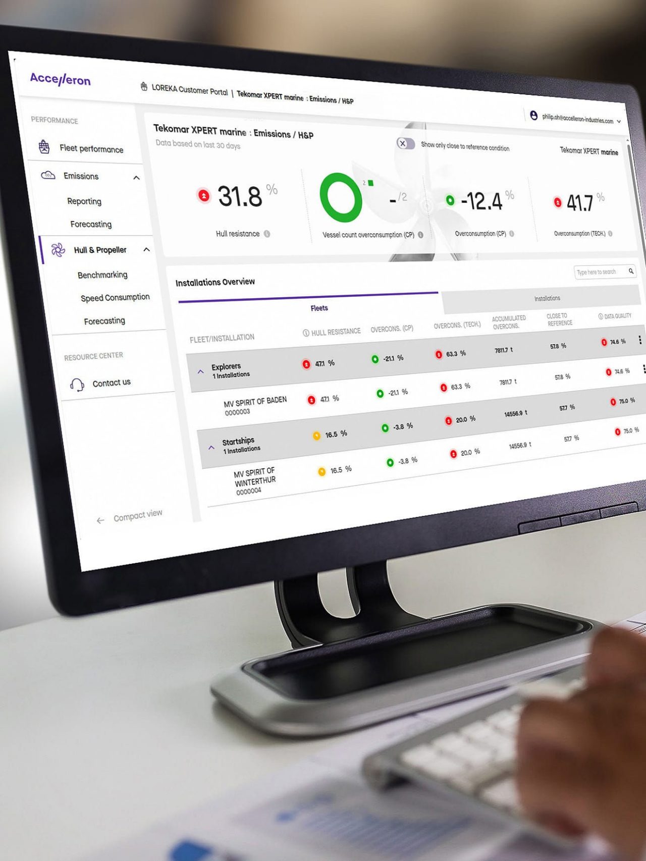 Accelleron's engine optimization software Tekomar XPERT